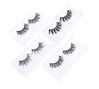 MERRYHAPY 4paires Faux à Paillettes Colorées Avec Décorations Pour Maquillage Halloween Et Cosplay