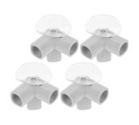 MERRYHAPY 4pcs Raccords de Tuyau PE de T avec Ventouse, Accessoires pour Parc Bébé, Installation Facile et Portable, pour Usage Intérieur