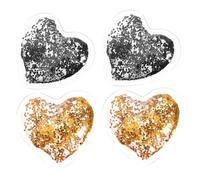 MERRYHAPY 4pièces Coussinets Gel Pour Yeux Forme De Cœur Pack De Réutilisables Patchs Rafraîchissants Pour Diminuer Fatigue Et Pour Soin Des Yeux Et Beauté