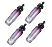 MERRYHAPY 4pièces Flacon Verre Avec Pipette Lot De Bouteilles Rechargeables Pour Huiles Essentielles Parfums Et Liquides La Lumière
