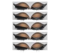 MERRYHAPY 5 yeux autocollants gommettes autocollant Halloween makeup patches shadow eyelash patch PVC Golden
