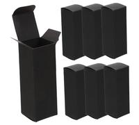 MERRYHAPY 50 pièces Boîte pour Lèvres Papier Rigide Noir Épais Boîte Emballage pour Huile Essentielle de Rangement Cosmétique Compacte et Résistante pour Fêtes et Cadeaux