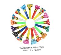 MERRYHAPY 50 pièces Lot Sifflets Garçon Fille Colorés pour Fête Sonore pour Anniversaire Garçon Fille Accessoires Amusants pour Animation Festive Couleur Aléatoire Couleur Aléatoire