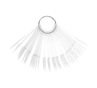 MERRYHAPY 50 pièces Palette Nuancier Ongles Éventail Transparent pour Pratique et Affichage Vernis Gel Ongle UV Bâtons de Nail Art