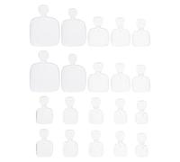 MERRYHAPY 500 pièces Faux Ongles Transparent Couverture Complète Conseils DIY Manucure Accessoires pour Nail Art à Coller