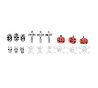 MERRYHAPY 54pièces Décorations De Nail Art Halloween Chic De Bijoux Métalliques Pour Manucure Inclus Crânes Citrouilles Et Croix