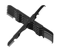 MERRYHAPY 6 pièces Brosse à Sourcils Pliable Acier Inoxydable avec Applicateur de Mascara Outil de Maquillage Brosse et Peigne à Sourcils Nylon Pratique et Durable