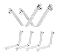 MERRYHAPY 6 pièces Lot de Clips V Acier Inoxydable pour Nettoyage Piscine Accessoires Fixation Rapide pour Filet Écumoire Brosses et Manche Aspirateur Compatible avec Poteaux Standard