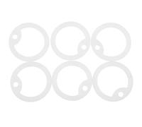 MERRYHAPY 6 pièces Lot de Protège-médailles Silicone Phosphorescents pour Animaux du Bruit Anneau Anti-Bruit pour Plaques Identité Chien et Chat Léger et Silencieux pour Repérage Nocturne