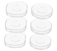 MERRYHAPY 6 pièces Transparent Nano Anti-Slip Phone Holder Pads Multifunctional Traceless Stickers for Home and Office Cable Organizer Square Round