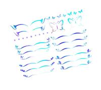 MERRYHAPY 6feuilles Autocollants De Maquillage Des Yeux Stickers Adhésifs Eyeliner Avec Motifs Et Pour Maquillage Créatif Et Unique