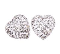 MERRYHAPY 6pièces Autocollants Strass Cœur pour Bouton Voiture Lot de Blanches Décorations Adhésives Durables pour Surface Lisse Accessoires Auto Personnalisés