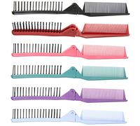 MERRYHAPY 6pièces Peigne De Voyage Peigne à Double Tête Pour Coiffure Et Entretien Pratique Pour Camping Et Déplacements Assortiment De