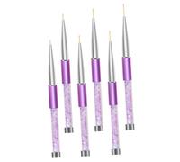 MERRYHAPY 6pièces Pinceaux De Nail Art Outils De Peinture à Liner Pour Décorations Uniques Et Élégantes Pour Salons Et Utilisation à