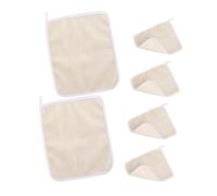 MERRYHAPY 6pièces Serviettes Exfoliantes Lingettes De Bain à Sécher Pour Usage à Beige