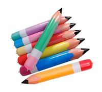 MERRYHAPY 7 Pièces crayon gonflable accèssoires de à l'école Crayons gonflables décoration gros ballons décorations pour la rentrée scolaire géants PVC