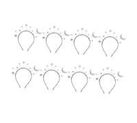 MERRYHAPY 8 Pièces bandeau étoile lune accessoires de cheveux pour enfants bandeaux étoiles bandeau gonflé hair charms hair toppers bandeau enfant élégant décor de -tête enfant alliage