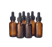 MERRYHAPY 8 pièces Lot de Flacons Huile Essentielle Verre Rétro Marron avec Compte Gouttes Bouteilles Vides Parfum et Cosmétiques Voyage et Organisation