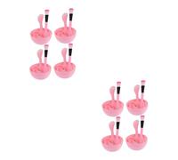 MERRYHAPY 8ensembles Set De Outils Pour Masque Facial Avec Bol Pinceau Cuillère Bouteille De Spray Et Éponge Nettoyante Pratique Pour Soins Peau Rose