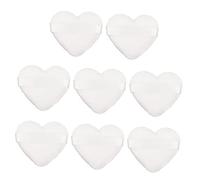 MERRYHAPY 8pièces Puff De Maquillage Forme De Cœur De Éponge Pour Poudre Doux Et Confortable Pour Salon De Beauté Et Usage Domestique Accessoire Maquillage Pratique Et