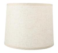 MERRYHAPY Abat-jour Rond en Lin et Fer pour Lampe de Table, Facile à Installer, pour Chambre et Hôtel Pendant été Vacances