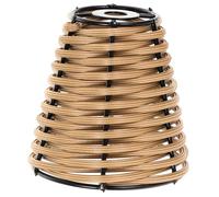 MERRYHAPY Abat-jour Rotin Miniature Tissé Bambou Petit Abat-jour Décoratif pour Lampe à Ampoule Petite Protection Lumineuse Naturelle pour Intérieur Adapté Maison Hôtel Restaurant