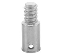 MERRYHAPY Adaptateur de Manche Fileté Alliage Aluminium pour Balai et Serpillère Embout Métallique Robuste pour Réparation et Rallonge de Manche de Brosse Outil de Nettoyage Sol Facile à