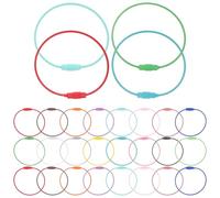 MERRYHAPY Anneaux pour Porte-clés en Acier Inoxydable 100 Pcs, Robustes et Faciles à Utiliser, pour Porte-clés, Paquet à Main et Paquet de Courses Couleur Aléatoire