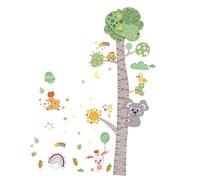 MERRYHAPY Autocollants Pour Toise De Croissance Stickers Muraux De Dessins Animés Autocollants De Mesure De Hauteur Pour Chambre Garçon Fille