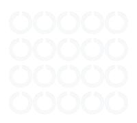 MERRYHAPY Bagues de Fixation Forme C Lot de 20 pour Ampoules E27 vers E14 en Plastique Résistantes aux Flammes, Pratiques pour Lampe Abat-jour