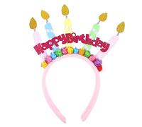 MERRYHAPY Bandeau Bougie Gâteau Danniversaire Pour Cheveux Bouclés