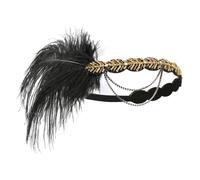 MERRYHAPY Bandeau Cheveux Vintage Années 1920 pour Femme Accessoire Doré Strass Style Coiffes des Années Folles Mariage Soirée et Fête Élégante