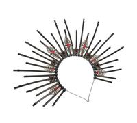 MERRYHAPY Bandeau Halo Retro Pour Femmes Adultes 1 Pièce Noir Accessoire De Déguisement Pour Halloween Et Confortable Fêtes Et Carnaval Coiffe Gothique