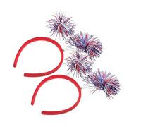 MERRYHAPY Bandeaux De Fête De L'indépendance 2 Pcs Cerceaux à Cheveux Décoratifs Accessoire Patriotique Pour Femmes Fête 4 Juillet Décoration Festive