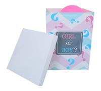 MERRYHAPY Boîte à Ballons Révélation de Genre Ballons Bleus Décoration Colorée Fête Prénatale Anniversaire Garçon Fille Accessoire Photo Révéler Garçon ou Fille