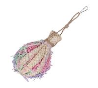 MERRYHAPY Boule de Maïs à Suspendre pour Perruches et Perroquets Jeu à Mâcher pour Cage Stimule Mentalement et Physiquement Les Petits Oiseaux