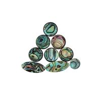 MERRYHAPY Boutons de Saxophone Forme Ronde et Ovale Accessoires pour Saxophone Alto Polissage la Main en Coquille D'ormeau 9 Pièces Ensemble Élégant pour Musiciens
