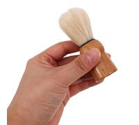 MERRYHAPY Brosse à Barbe en Poils de Sanglier avec Manche en Bois Pinceau Moussant Compact pour Rasage Masculin Kit de Blaireau de Rasage pour Voyage et Entretien Quotidien Barbe