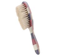MERRYHAPY Brosse à Barbe pour Homme en Crin de Cheval et ABS Poils Doux Taille Compacte Outil de Nettoyage de Barbe Professionnel pour Salon et Soins Moustache Brosse de Coiffure