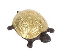 MERRYHAPY Cache-clés Tortue Fonte Vintage Cachette Clé Extérieure Discrète Boîte de Rangement Sécurisée pour Jardin et Patio Décoration Animale Protectrice pour Maison