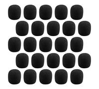 MERRYHAPY Cache Mousse pour Microphone Amplificateur Noir, Pack de 50 Pièces, Design Léger et Installation Facile, Protection pour Accessoires Microphone