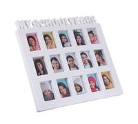 MERRYHAPY Cadre Photo Garçon et Filles 25X28 CM Blanc pour Affichage des Années Scolaires Cadre d'Exposition pour Œuvres Scolaires Garçon et Filles Décoration