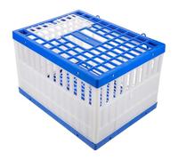 MERRYHAPY Caisse Pliable pour Pigeons en Plastique avec Ventilation, Cage Multifonction pour Entraînement et Transport de 4 à 6 Oiseaux
