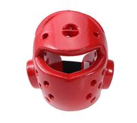MERRYHAPY Casque Eva pour Garçon et Filles Rouge Ventilation Aérée, Protection Renforcée pour Taekwondo et Kickboxing, Confortable Sangle Élastique pour Compétition