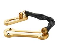 MERRYHAPY Chaîne de Porte Verrou Intérieur Sécurisé Fixation Extrudée en Alliage de Zinc Or Permet Ventilation, pour Appartement et Motel