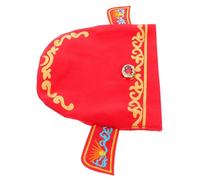 MERRYHAPY Chapeau Anniversaire Garçon Fille Unisexe Rouge Coton Doux Bonnet Prince pour Photos de Premier Anniversaire Fêtes de Naissance et Célébrations du Premier Mois