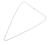 MERRYHAPY Collier à Étiquettes Acier Inoxydable Chaîne De Perles Durable pour DIY Accessoires De Création Et Plaques Identité