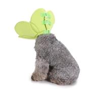 MERRYHAPY Collier Léger et Lavable Élisabéthain pour Chien et Chat en Tissu Vert Protection Sûre et Design Unique Cicatrisation Post-opératoire