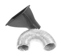 MERRYHAPY Conduit Admission Air Fibre pour Voiture Garniture Entrée Air Pare-chocs Amélioration Circulation Air Performances Moteur Compatible Multi-modèles