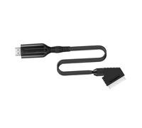 MERRYHAPY Convertisseur Scart vers Vidéo avec Conversion Audio-vidéo Câble Scart Adaptateur Stable et Facile à Installer pour Tv Pal Ntsc